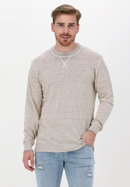 Sand SCOTCH & SODA Pullover LIGHTWEIGHT LINEN-BLEND MELANGE CREWNECK PULLOVER - large