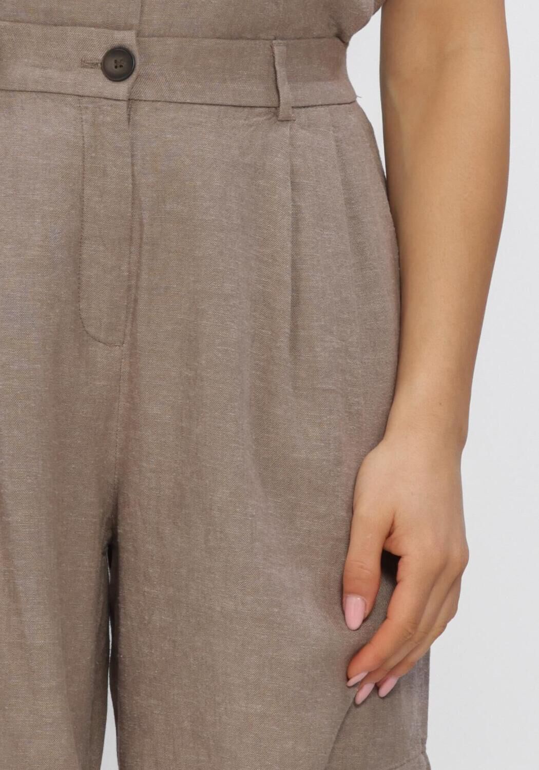 Hellgrau MSCH COPENHAGEN Hosen MSCHVIANA GINIA HW SHORTS - large