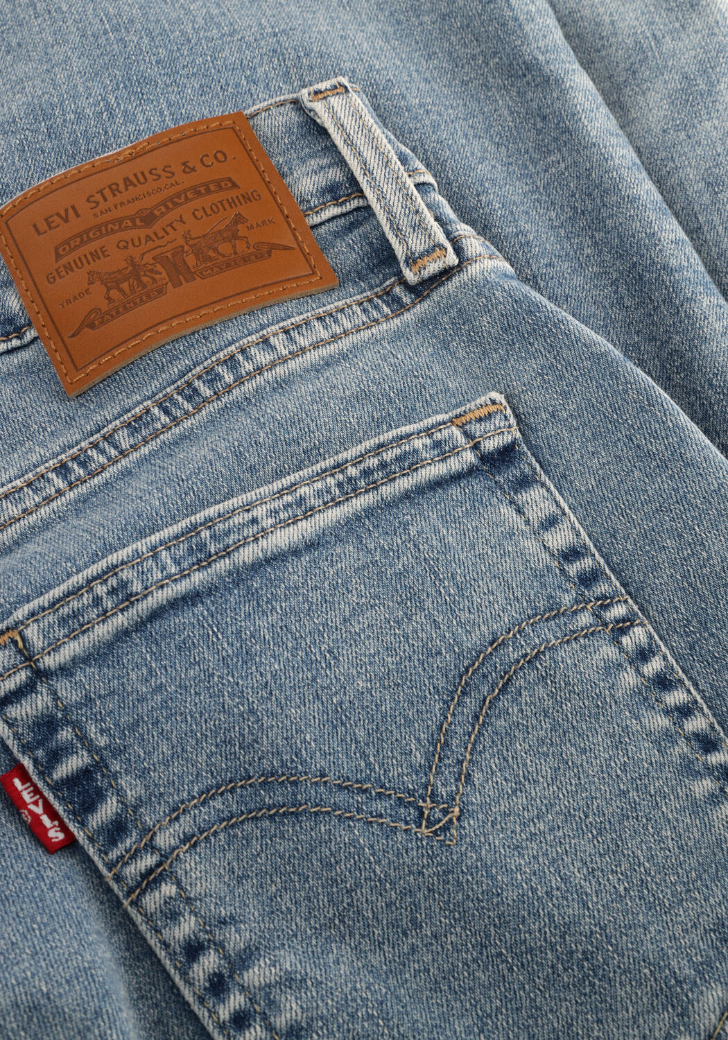 Hellblau LEVI'S Slim fit jeans 724 HIGH RISE STRAIGHT BLUE WAVE LIGHT - large