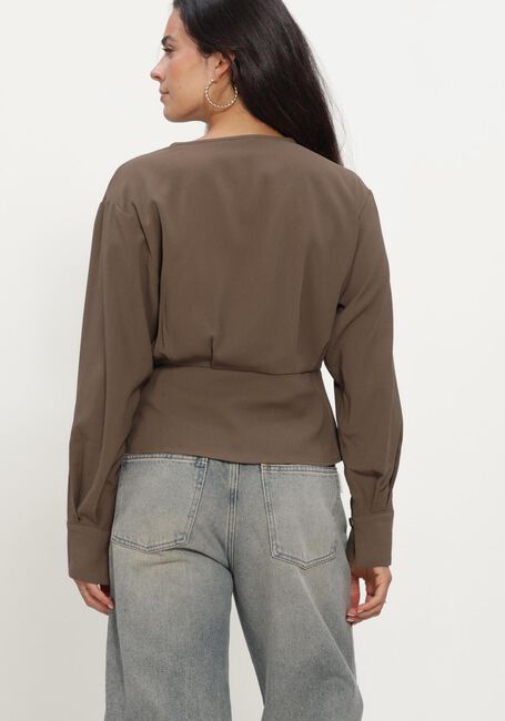 Taupe NEO NOIR Blusen RELINE CREPE BLOUSE - large