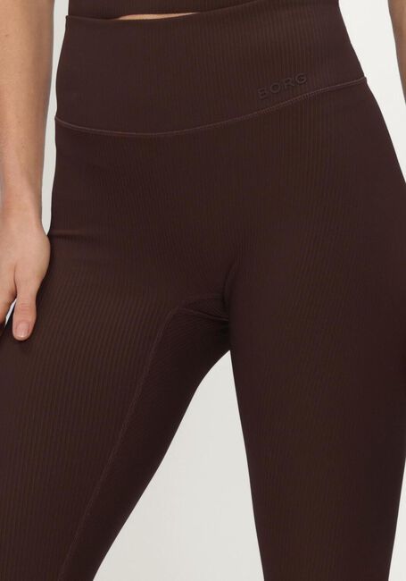 Braune BJORN BORG Hosen STUDIO RIBBED TIGHTS - large