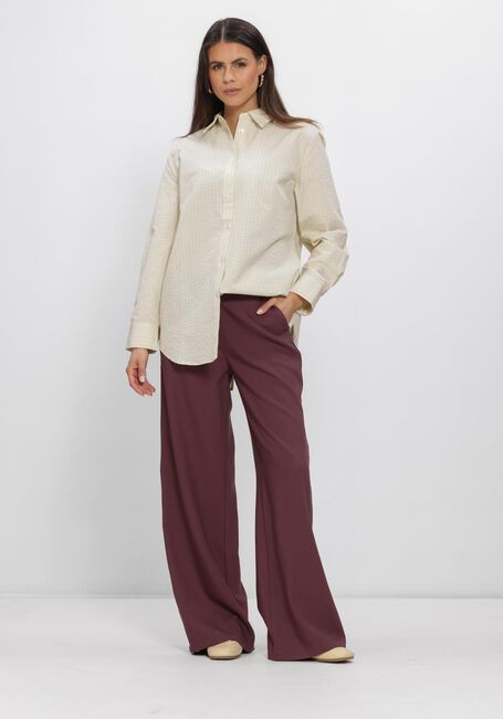 Gelbe MODSTR&Ouml;M Blusen VIGGEMD STRIPE SHIRT - large