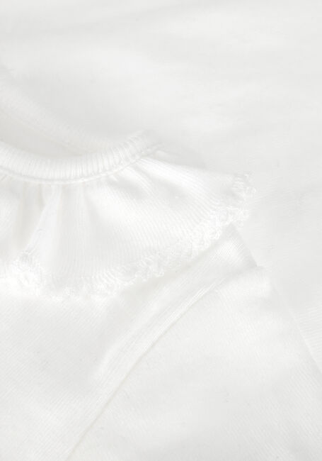 Weiße PETIT BATEAU Strampler BODY ML COLLERETTE - large