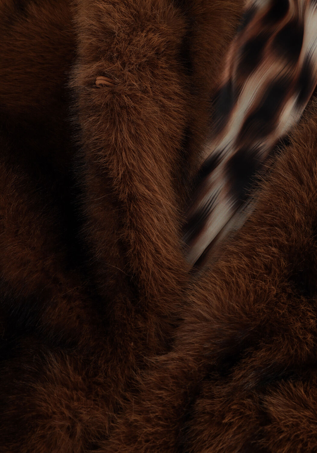 Braune SILVIAN HEACH Fake-Fur-Jack GPA24104PL - large