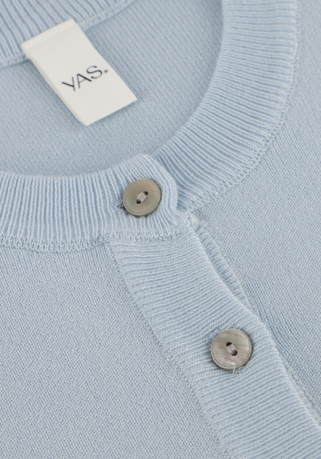 Blaue Y.A.S. Strickjacke YASEENA LS KNIT CARDIGAN - large