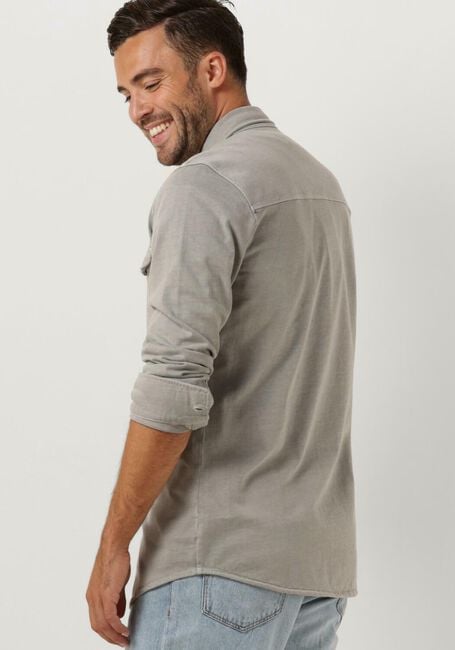 Graue BUTCHER OF BLUE Overshirt FINN POCKET JERSEY SHIRT - large