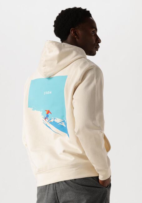 Beige STRØM Clothing Pullover HOODIES - large