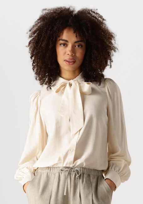 Creme Y.A.S. Blusen YASPIL LS BOW SHIRT - large