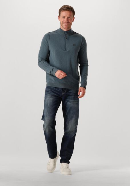 Graue BUTCHER OF BLUE Pullover CLIFDEN HALFZIP - large