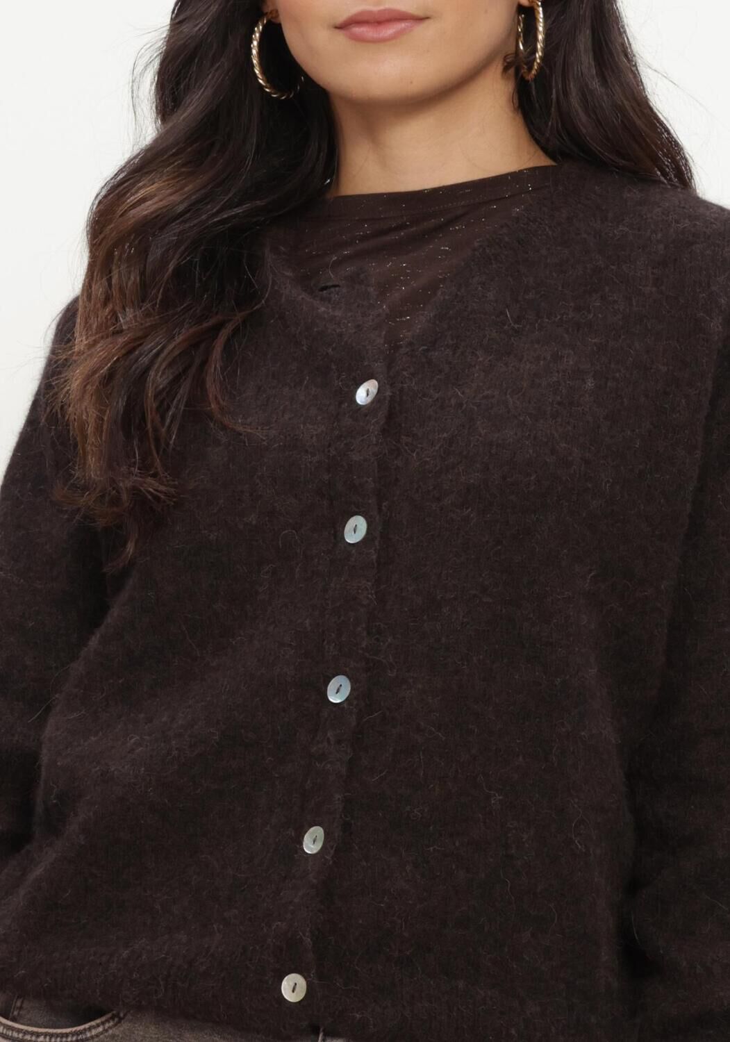 Braune BY-BAR Pullover CLEO CARDIGAN - large
