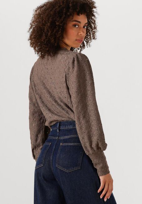 Braune OBJECT Sweatshirt OBJLAILA L/S RE TOP NOOS - large