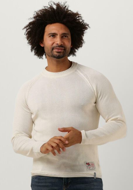 Weiße SCOTCH & SODA Pullover STRUCTURED MELANGE PULLOVER - large