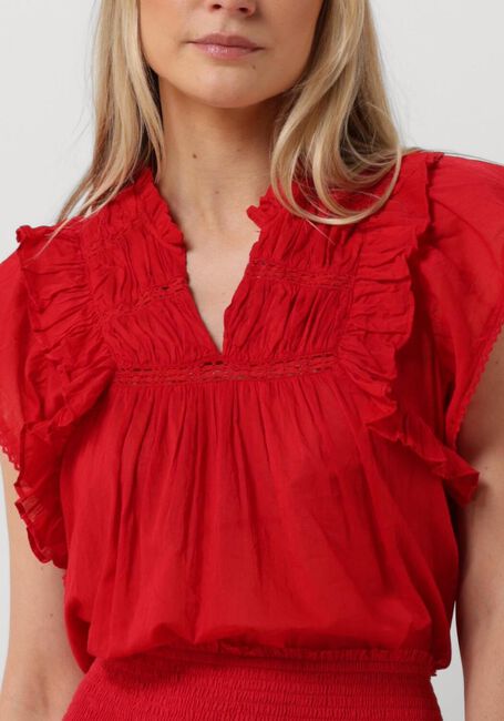 Rote NEO NOIR Blusen JAYLA S VOILE TOP - large