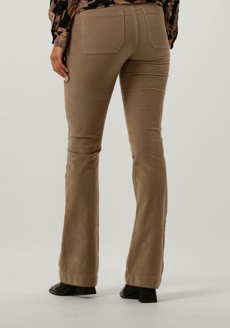 Camelfarbene BY-BAR Schlaghose LEILA VELVET PANT - large