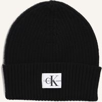 Schwarze CALVIN KLEIN Mütze MONOGRAM BEANIE - medium