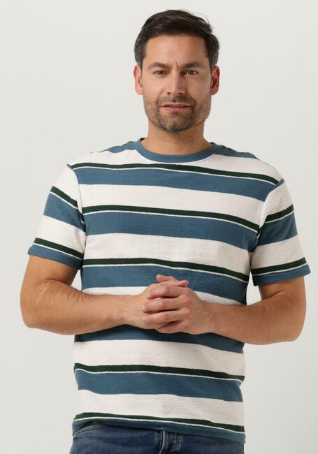 Blaue ANERKJENDT T-shirt AKKIKKI S/S STRIPE FROTTE - large