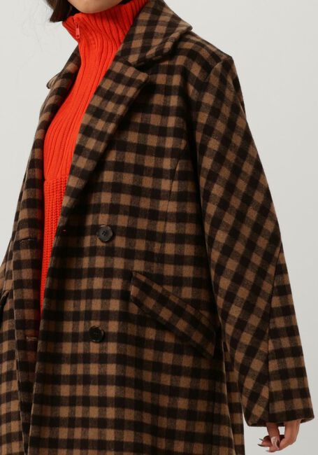 Braune SELECTED FEMME Mäntel NEW ELEMENT WOOL COAT B - large