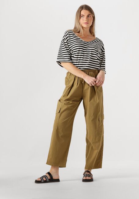 Weiße PENN & INK Top T-SHIRT STRIPE - large