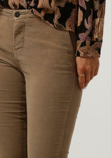 Camelfarbene BY-BAR Schlaghose LEILA VELVET PANT - large