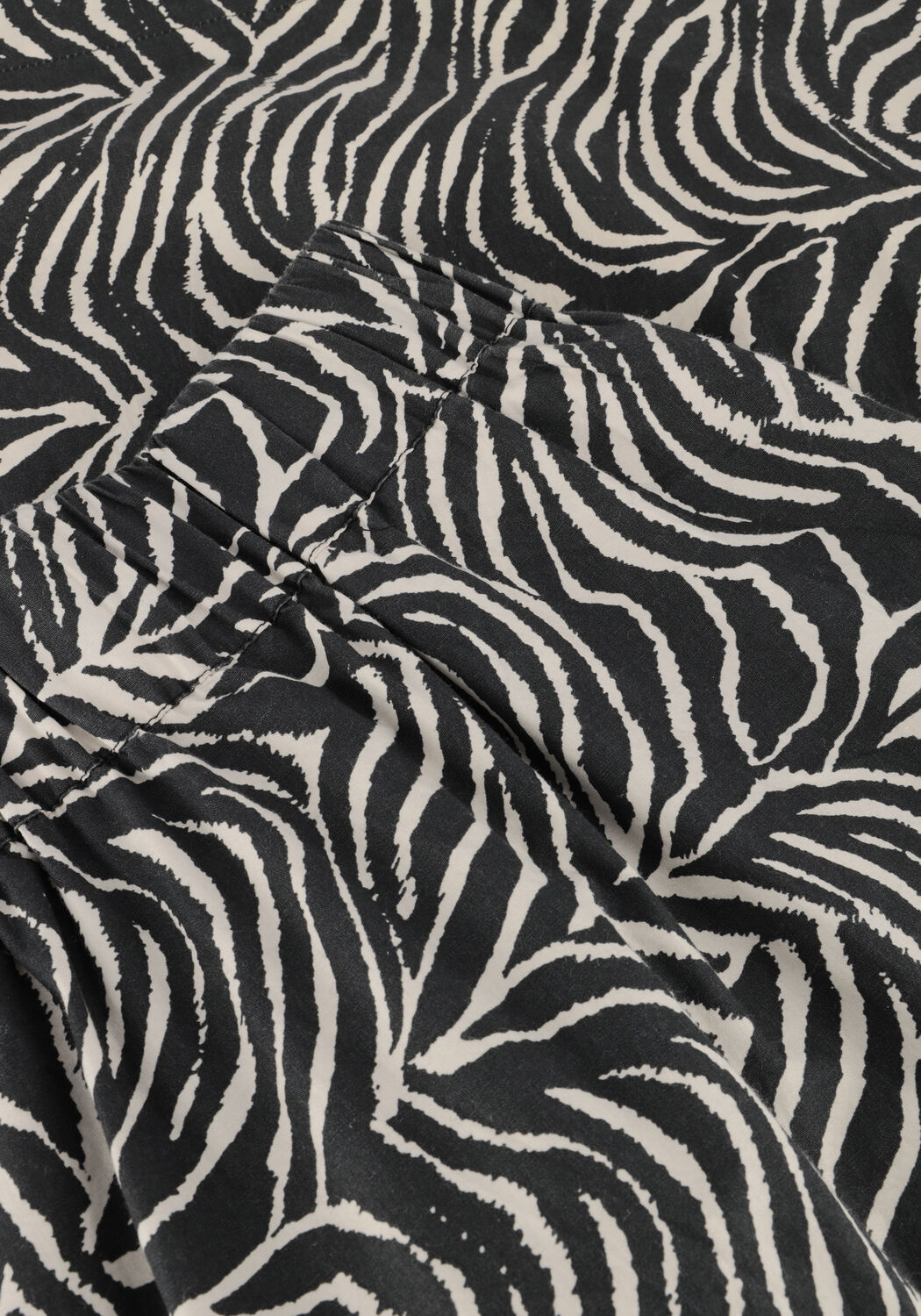 Schwarze NEO NOIR Midirock YARA ZEBRA LONG SKIRT - large