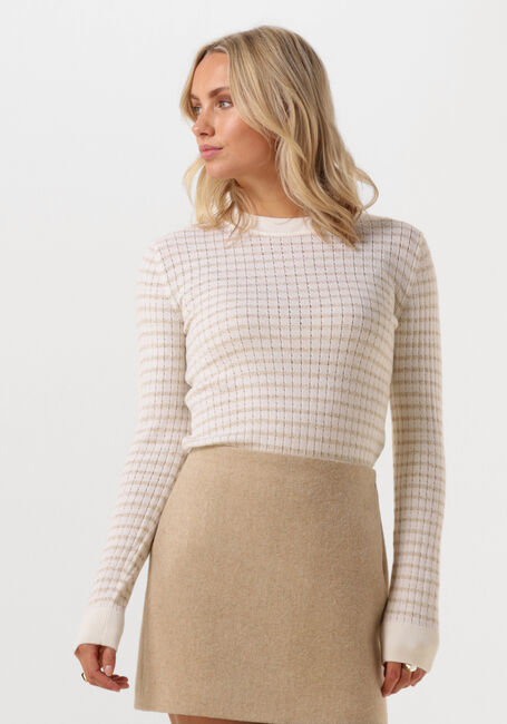 Ecru VANILIA Tops & T-shirts LUREX CREWNECK - large