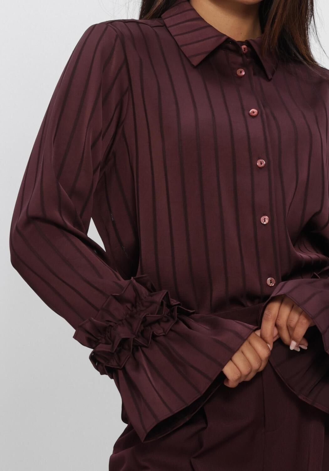 Bordeaux NUKUS Blusen AMALIA BLOUSE STRIPE - large