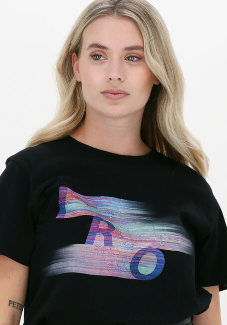 Schwarze IRO T-shirt TELE - large