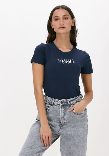Dunkelblau TOMMY JEANS T-shirt TJW SKINNY ESSENTIAL LOGO 1 SS - large