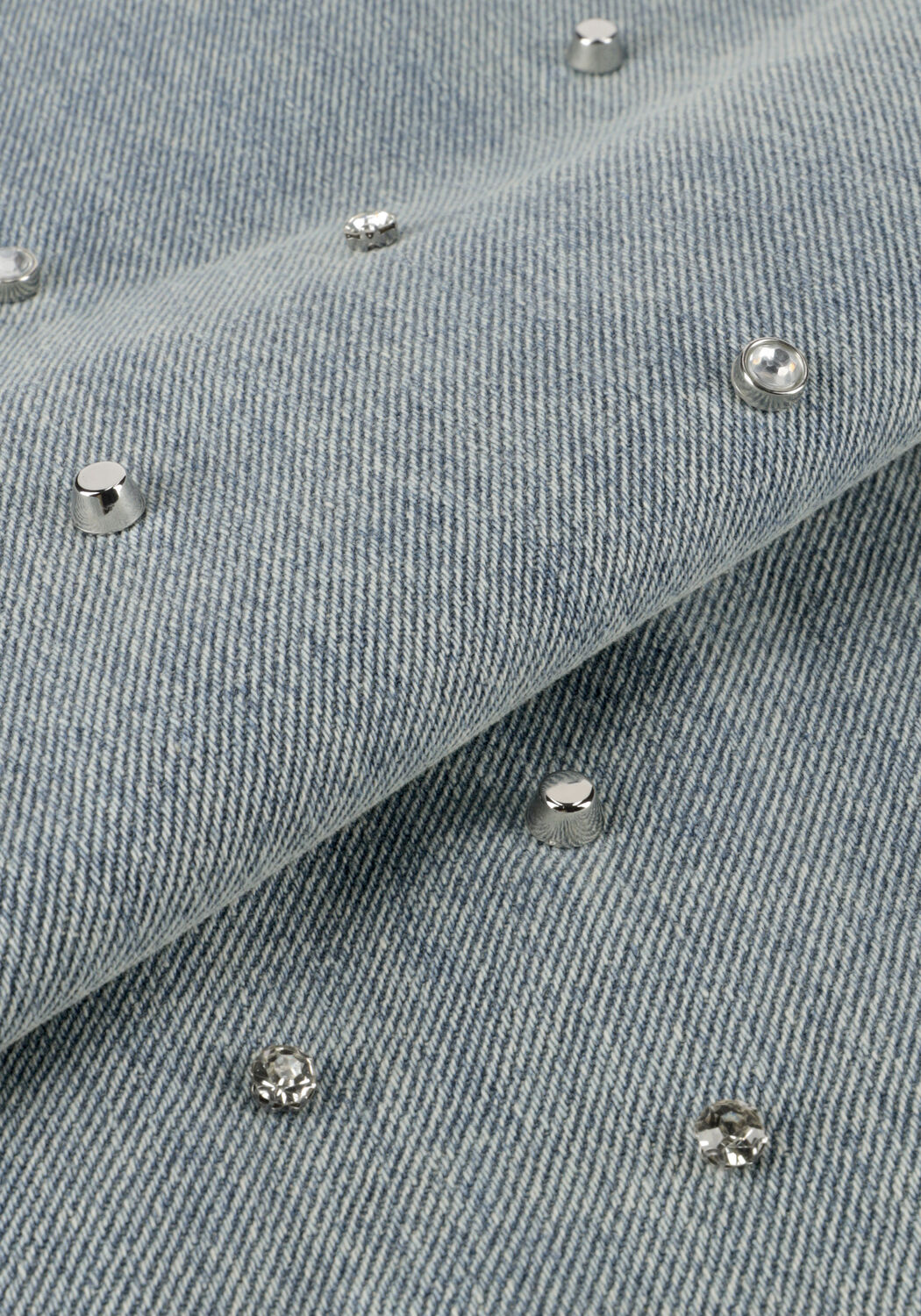 Blaue ALIX THE LABEL Straight leg jeans LADIES WOVEN EMBELLISHED DENIM PANTS - large