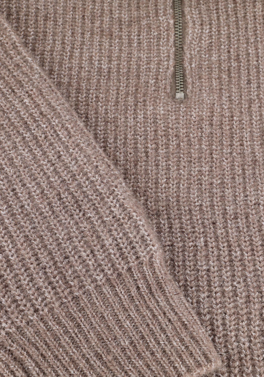 Braune MSCH COPENHAGEN Pullover MSCHGYTTA ZIP PULLOVER - large