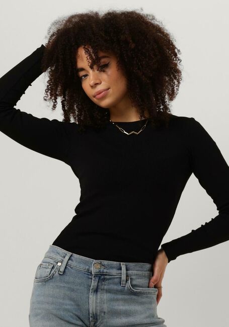 Schwarze ENVII T-shirt ENALLY LS O-N TEE 5314 - large