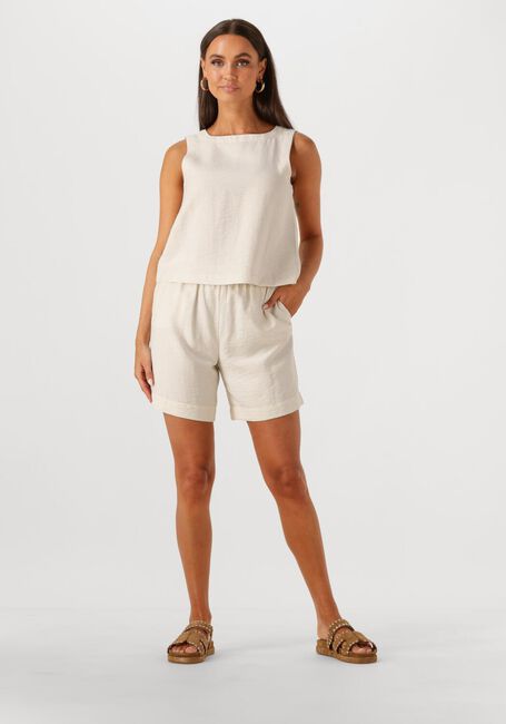 Ecru MSCH COPENHAGEN Kurze Hose MSCHDISA HW SHORTS - large