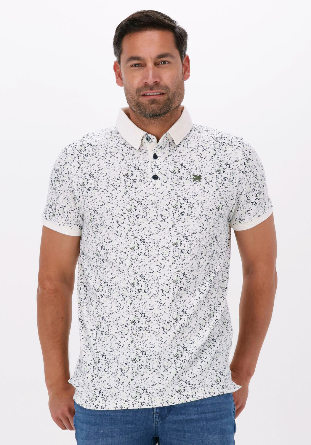Vanguard Polo-shirt Short Sleeve Polo Pique Stretch Nicht-gerade in Weiß für Herren Herren Bekleidung T-Shirts Poloshirts 