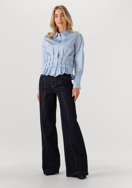 Dunkelblau CO'COUTURE Wide jeans WILSON WAVE LONG JEANS - large