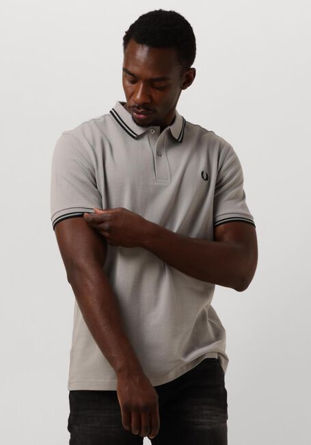 Graue FRED PERRY Polo-Shirt THE TWIN TIPPED FRED PERRY SHIRT - large