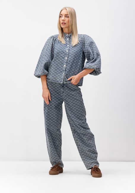 Blaue MINUS Straight leg jeans MSSIENNE HIGH WAIST PANT - large