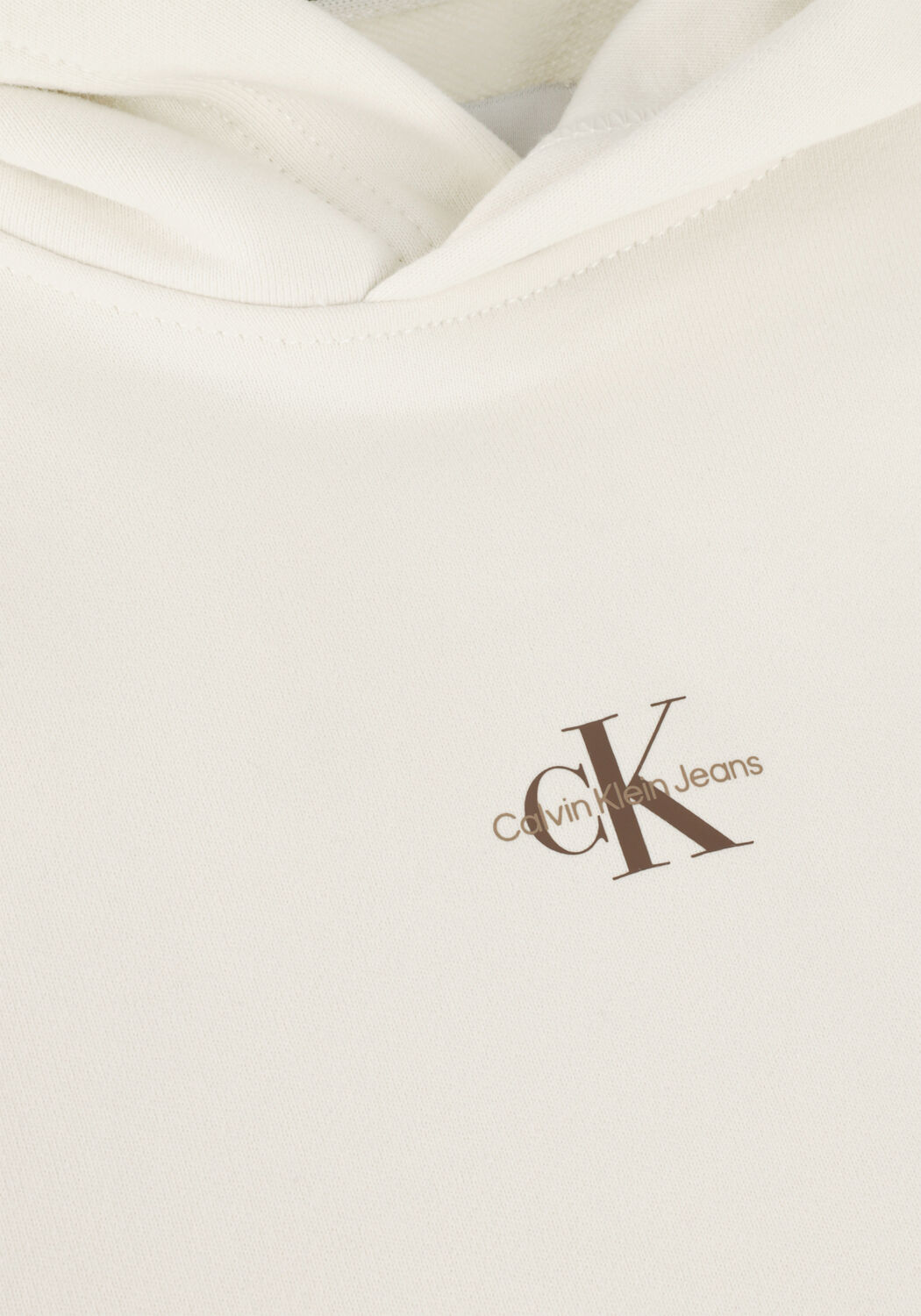 Nicht-gerade weiss CALVIN KLEIN Sweatshirt MICRO MONOLOGO HOODIE - large