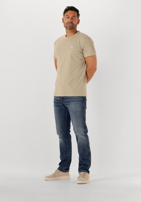 Beige TOMMY JEANS T-shirt TJM REG BADGE TEE EXT - large