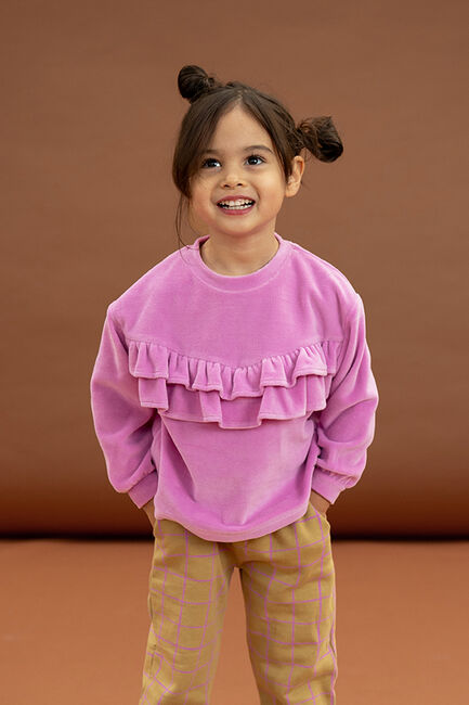 Rosane Sproet & Sprout Sweatshirt VELVET SWEATSHIRT RUFFLE - large