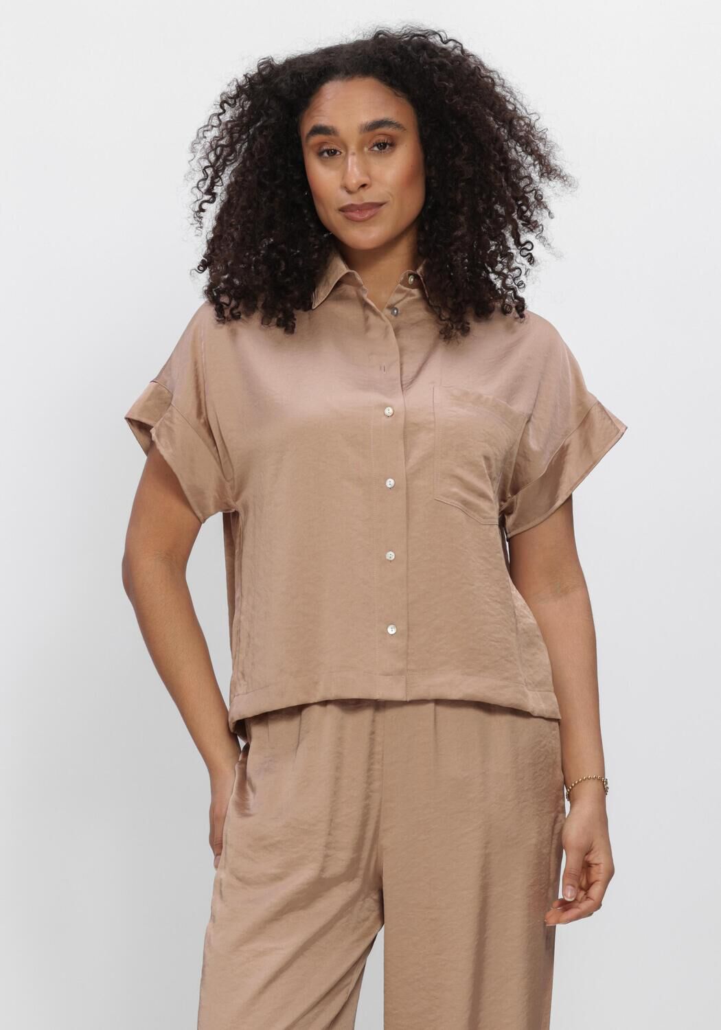 Braune KNIT-TED Blusen PARIS - large