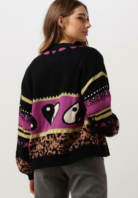 Schwarze HARPER & YVE Strickjacke JAZZ-CA - large
