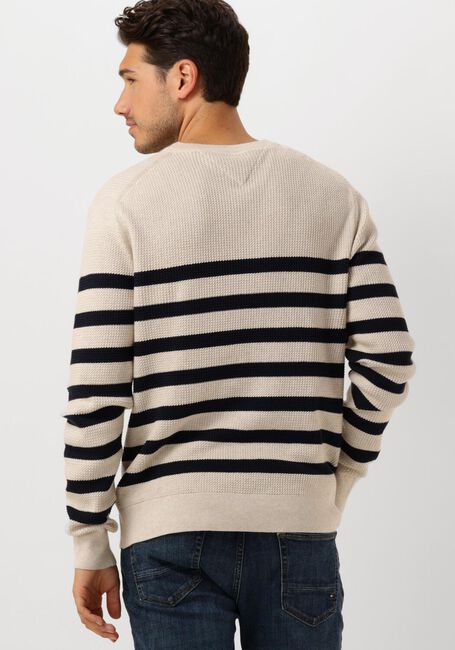 Beige TOMMY HILFIGER Pullover STRUCTURE CREW NK - large