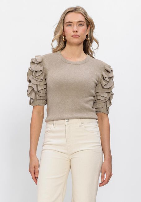 Beige OBJECT Pullover OBJDIANDRA KNIT 2/4 RE PULLOVER - large