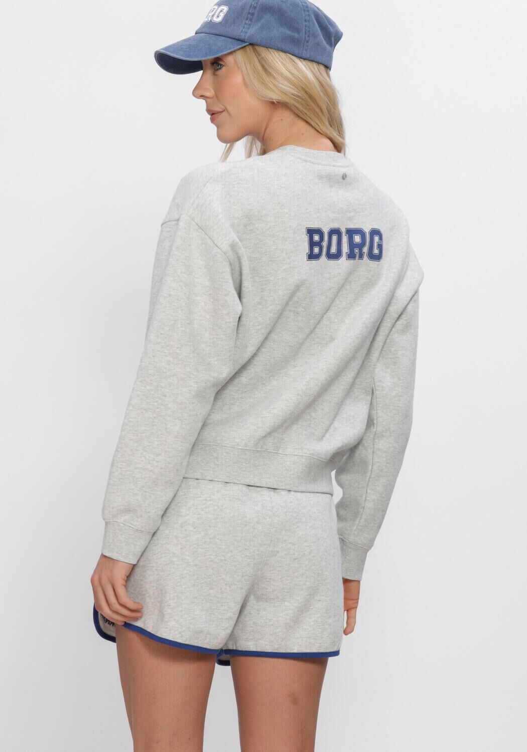 Hellgrau BJORN BORG Sweatshirt BORG BOYFRIEND SWEATSHIRT - large