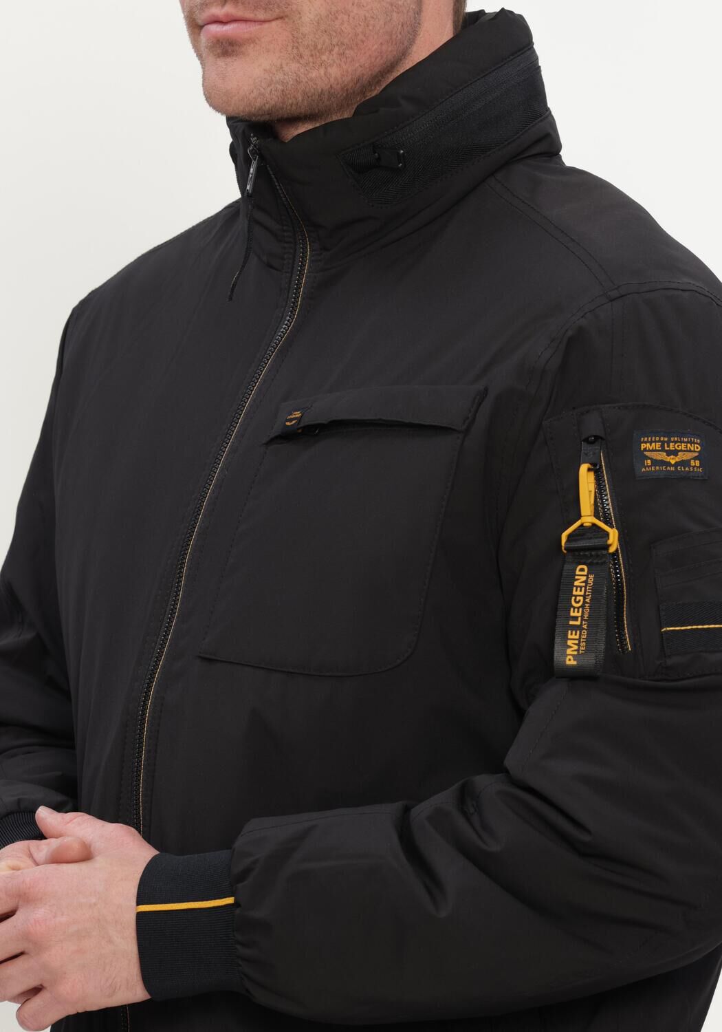 Schwarze PME LEGEND Jack FLIGHT JACKET HAVIL-SKY MACH 6 - large