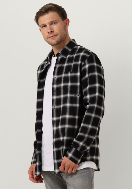 Graue VANGUARD Overshirt LONG SLEEVE SHIRT CHECK VISCOSE COTTON BLEND - large