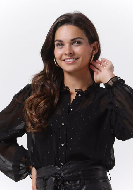 Schwarze LIU JO Blusen CAMICIA TS M/C CREPE - large