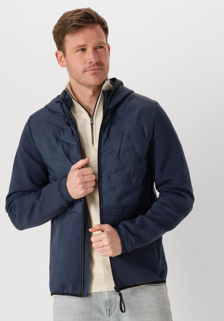Blaue CAST IRON Jack ZIP JACKET INTERLOCK NYLON - large