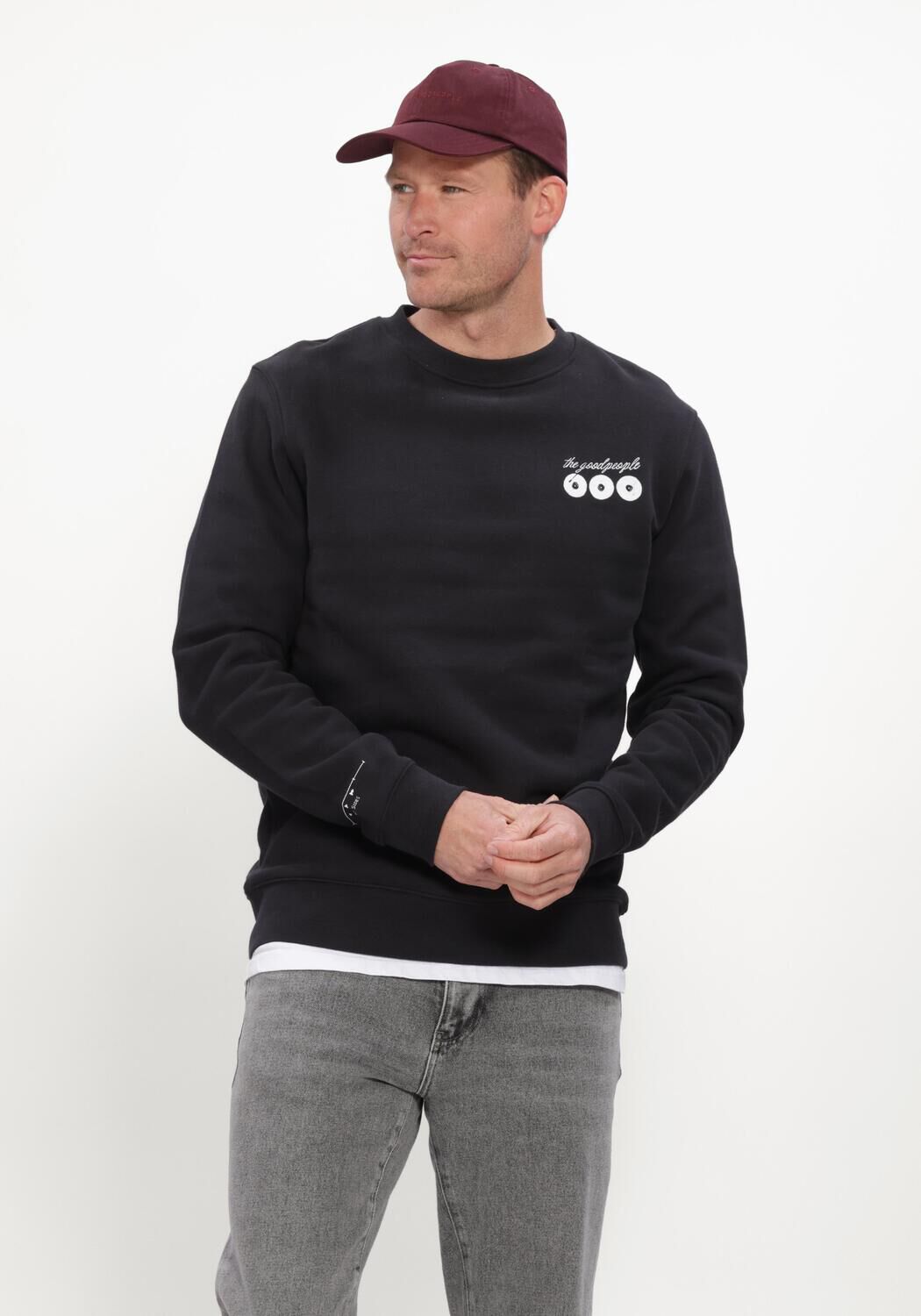 Schwarze THE GOODPEOPLE Pullover LAURENT - large