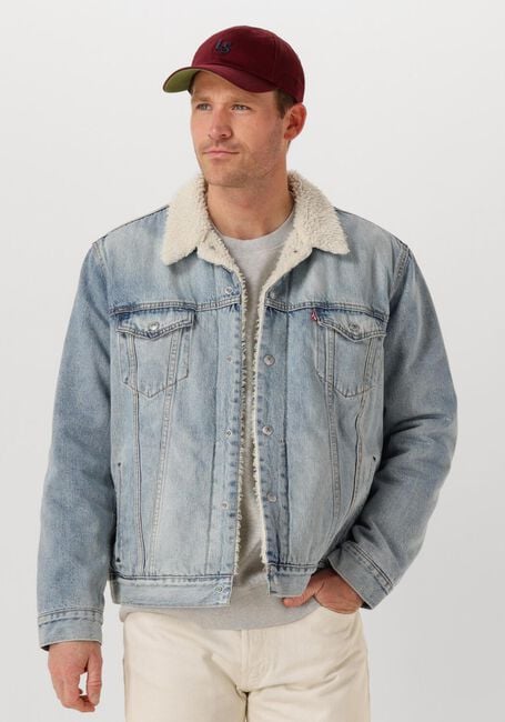 Hellblau LEVI'S Jeansjacke TYPE 3 SHERPA TRUCKER - large